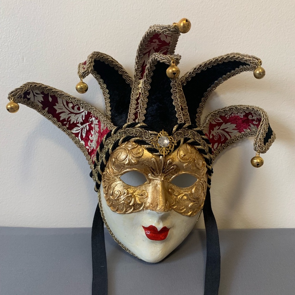 Authentic Vtg Venetian Masquerade Carnival Party Masks Halloween Mardi Gras